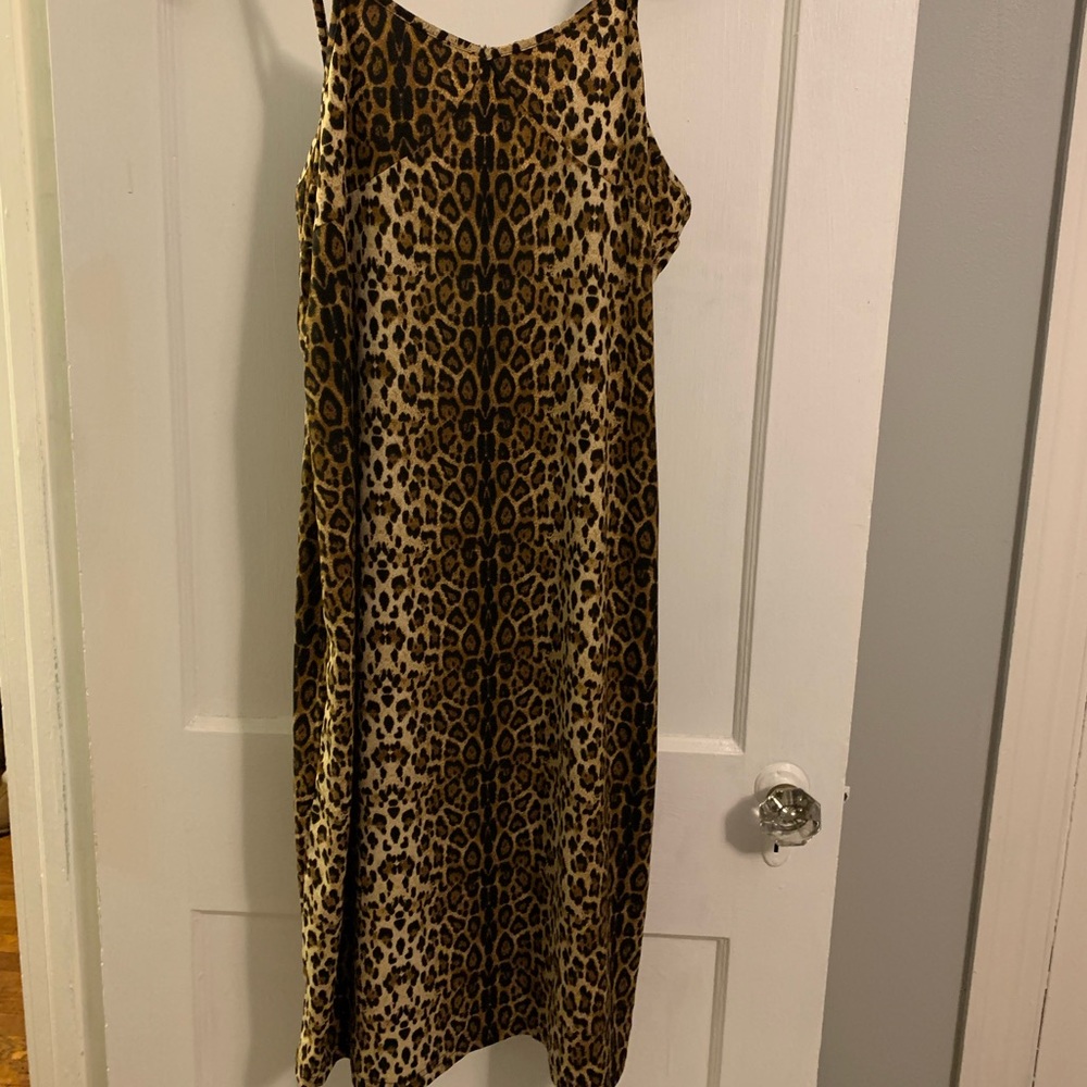 Leopard print party dress